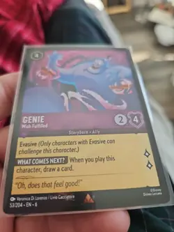 Genie Wish Fulfilled 53 / 204 Azurite Sea Regular Rare Disney Lorcana - Image 3