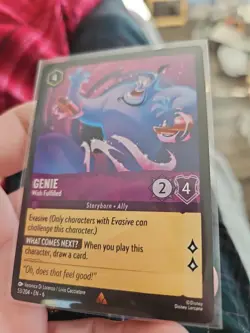 Genie Wish Fulfilled 53 / 204 Azurite Sea Regular Rare Disney Lorcana - Image 4