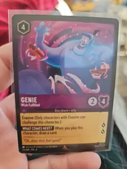 Genie Wish Fulfilled 53 / 204 Azurite Sea Regular Rare Disney Lorcana - Image 5