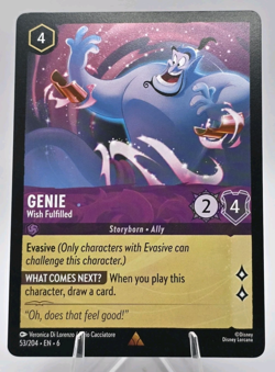 Genie - Wish Fulfilled 53/204 Disney Lorcana Azurite Sea Regular - Image 1