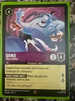 Disney Lorcana Genie - Wish Fulfilled 53/204 Azurite Sea Regular - Image 2