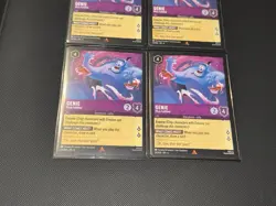 4x Disney Lorcana Genie - Wish Fulfilled 53/204 Azurite Sea Regular - Image 2