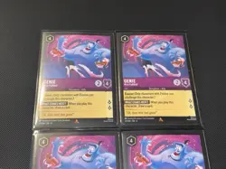 4x Disney Lorcana Genie - Wish Fulfilled 53/204 Azurite Sea Regular - Image 3
