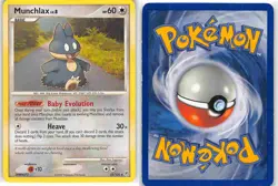 Munchlax 33/130 Rare Diamond & Pearl Pokemon MP - Image 3