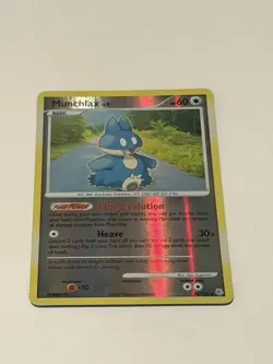 Pokemon Munchlax Reverse Holo Diamond Pearl Card 33/130 - Image 1