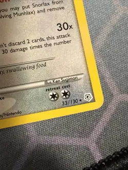 Munchlax 33/130 Diamond and Pearl Non Holo Rare Pokemon TCG 2007 LP - Image 5
