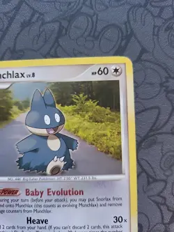 Pokemon: Munchlax LV.8 #33/130 Diamond Pearl Non Holo Rare 2007 - MP - G59 - Image 4