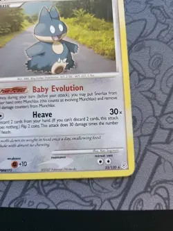 Pokemon: Munchlax LV.8 #33/130 Diamond Pearl Non Holo Rare 2007 - MP - G59 - Image 5