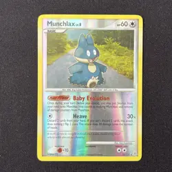 Munchlax Reverse Holo 33/130 Diamond and Pearl Base Set Pokemon Card - Image 2