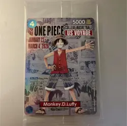One Piece Monkey.D.Luffy College Basketball US Voyage Promo Card Sealed Rutgers - Image 4
