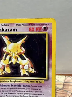 Pokemon TCG Alakazam Base Set Holo Card 1/102 Unlimited Rare (Swirl) - Image 4