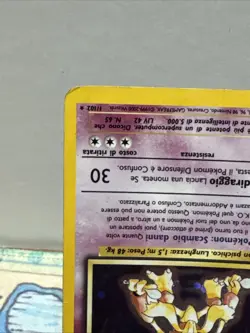 Pokemon TCG Alakazam Base Set Holo Card 1/102 Unlimited Rare (Swirl) - Image 5