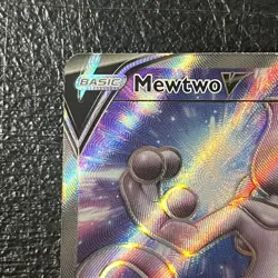 Pokemon TCG Mewtwo v SWSH229 Black Star Promo Full Art Holo Card NM - Image 2