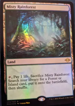 FOIL MISTY RAINFOREST Modern Horizons 2 Magic MTG MINT CARD - Image 1