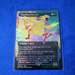 Magic: The Gathering Traveling Chocobo FFVII Foil Creature Card Green M0406 - Image 2