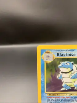 Base Set Blastoise Holo Rare Card #002/102 MP - Image 4