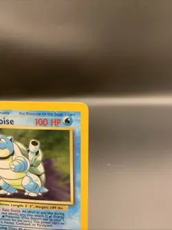 Base Set Blastoise Holo Rare Card #002/102 MP - Image 5