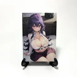 PokeGirl Hex Maniac Sexy Hot Anime Waifu Girl Doujin Goddess Glitter Art Card - Image 3