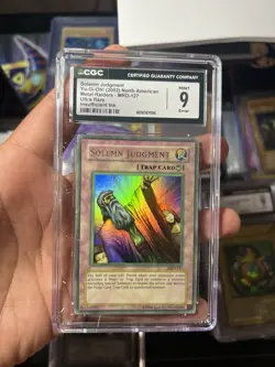 Yu-Gi-Oh TCG Solemn Judgment #MRD-127 Ultra Rare Unlimited FADED CGC 9 MINT - Image 1