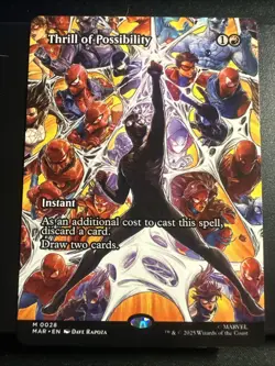 Thrill Of Possibility 0028 Borderless Spider Man Magic The Gathering Normal - Image 1