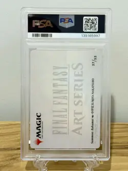 PSA 10 ~ MTG Magic The Gathering Final Fantasy ~ Art Series #37 Summon: Bahamut - Image 2