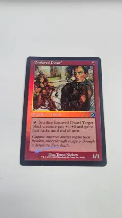 MTG - Torment FOIL Enslaved Dwarf! Slightly Played! FREE SHIPPING! - Image 1