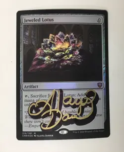 Jeweled Lotus Commander Legends Foil Signed - Image 1
