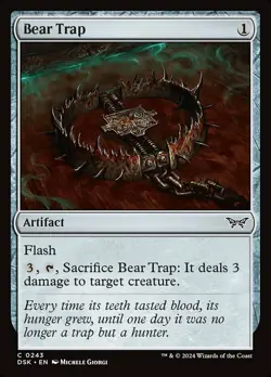 Bear Trap - Foil, Duskmourn: House of Horror, Near Mint x 1 MTG - Image 1