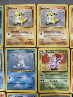 Vintage Pokemon Card Lot Holo Base promo 1999 lot 4 (6 27 29 30 31 32++++) - Image 3