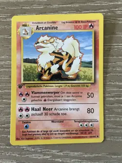 Arcanine DUTCH 023/102 1st Edition Base Set -NM- DUTCH Pokemon Free Ship - Image 1