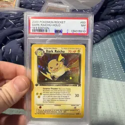 2000 POKEMON ROCKET 1ST ED #83 DARK RAICHU-HOLO PSA 7 - Image 1