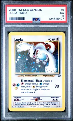 2000 POKEMON NEO GENESIS #9 LUGIA-HOLO PSA 5 - Image 1
