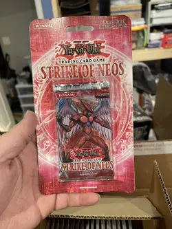 Upper Deck Yu-Gi-Oh Strike of Neos 1st Edition Blister Booster Pack CASE FRESH! - Image 1