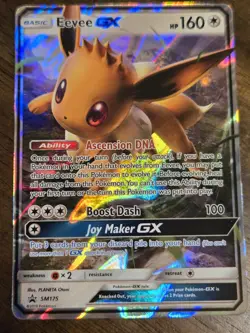 Pokemon Eevee GX SM175 Sun & Moon Black Star Promo Holo Card NM/M - Image 2