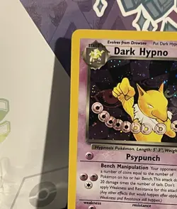 Dark Hypno 9/82 Team Rocket Pokemon Card TCG Vintage WOTC LP - Image 2