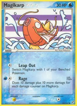 Magikarp 64/107 Common Deoxys Pokemon Card - Image 1