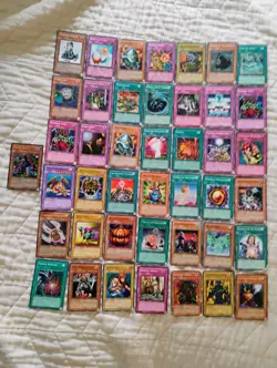Vintage 1996 Yu-Gi-Oh Trading Card Lot Of 43 With 1 Holographic - Image 1