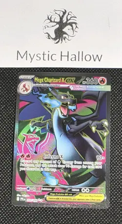 Mega Charizard X Ex 109/094 - Pokemon TCG - Phantasmal Flames FULL ART Near Mint - Image 1