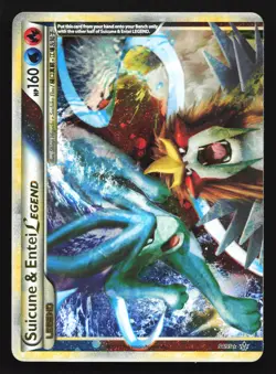 Suicune & Entei Legend (Top) 94/95 Unleashed Ultra Rare Pokemon Card - Image 1