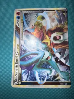 Suicune & Entei Legend (Top) 94/95 Unleashed Holo Pokemon TCG - Image 1