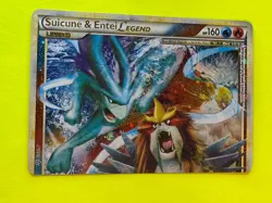 DA109221 Pokemon TCG HGSS Unleashed Suicune & Entei Legend (Top) 94/95 Holo - Image 1