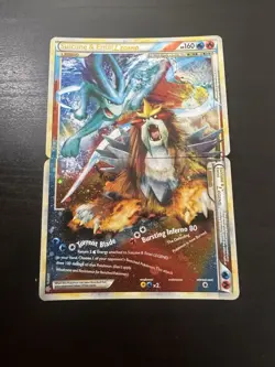 Suicune & Entei Legend 94 95/95 Top & Bottom Heartgold Soulsilver Pokemon Cards - Image 1