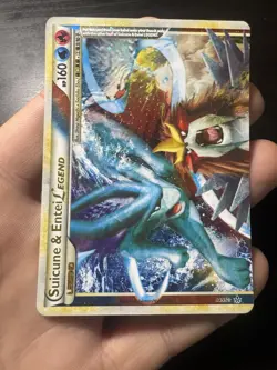 Suicune & Entei Legend 94 95/95 Top & Bottom Heartgold Soulsilver Pokemon Cards - Image 2