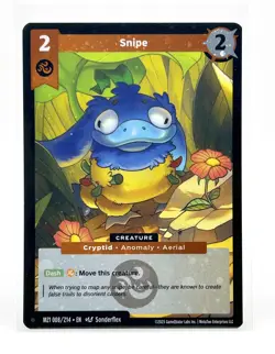 MetaZoo Snipe Reverse Holo Card MZ1 008/212 Base Set 2025 - Image 1