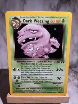 Dark Weezing 14/82 Holo Rare Team Rocket Unlimited WOTC Pokemon Card LP/NM TCG - Image 3