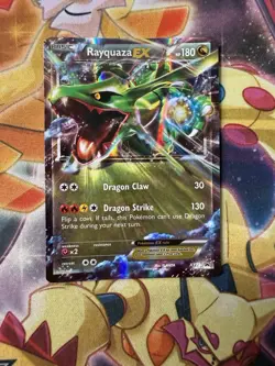 Pokemon Card - Rayquaza EX XY73 Black Star Promo Holo Half Art Ultra Rare - NM - Image 1
