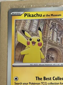 Pokemon x Natural History Museum: Pikachu at the Museum Sealed Promo Card - Image 3
