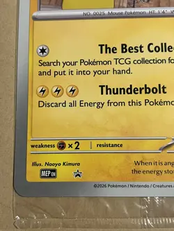 Pokemon x Natural History Museum: Pikachu at the Museum Sealed Promo Card - Image 5