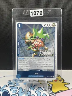Leo (Judge stamp 2025 Vol. 4) R One Piece Promotion Cards OP10-057 (1070) - Image 1