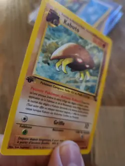 1st Edition French Kabuto 50/62 Non Holo Vintage Fossil Pokemon Card! NM-VLP - Image 5
